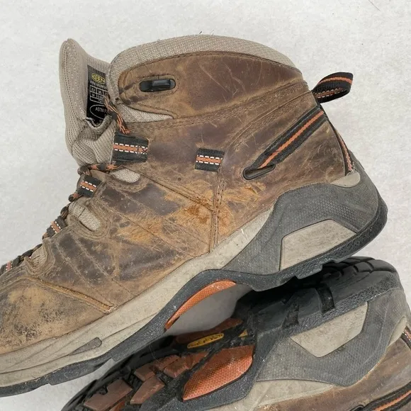 KEEN Mens Utility Detroit XT Mid top Waterproof Work boot Black/olive/brown 10.5