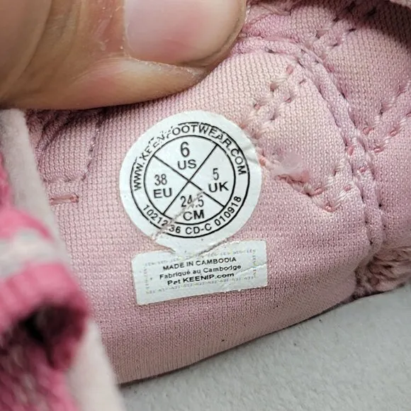Keen Newport H2 Girls 6 Rapture Rose Powder Pink Closed Toe Sandals Washable