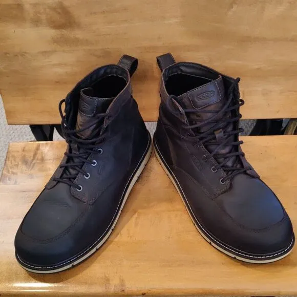Keen San Jose aluminum toe 6&quot; waterproof 14EE work boots brown