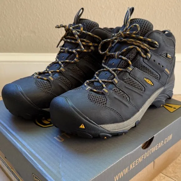 Keen Steel Toe Work Boots Lansing Mid WP Men 9.5D