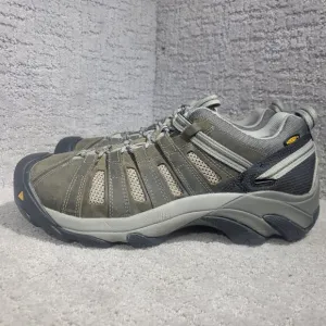 Keen Utility Flint Men's 11.5 M Gray Leather Steel Toe Electrical Hazard Shoes