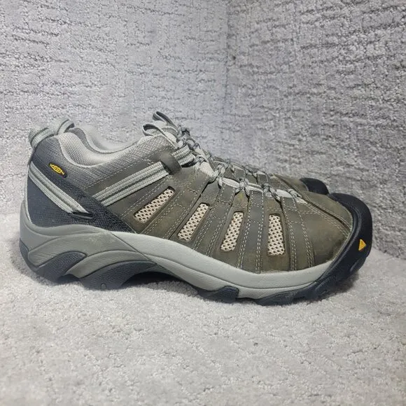 Keen Utility Flint Men's 11.5 M Gray Leather Steel Toe Electrical Hazard Shoes