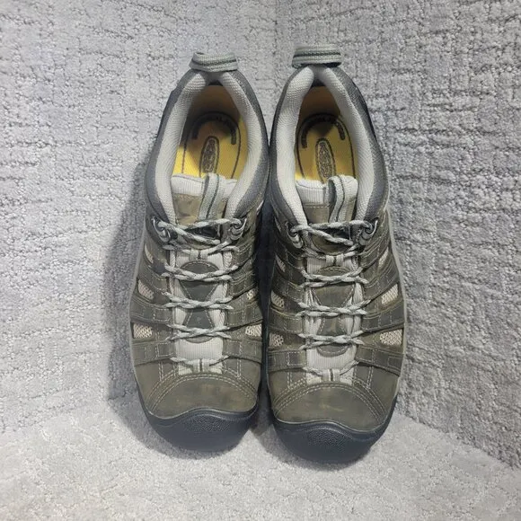 Keen Utility Flint Men's 11.5 M Gray Leather Steel Toe Electrical Hazard Shoes