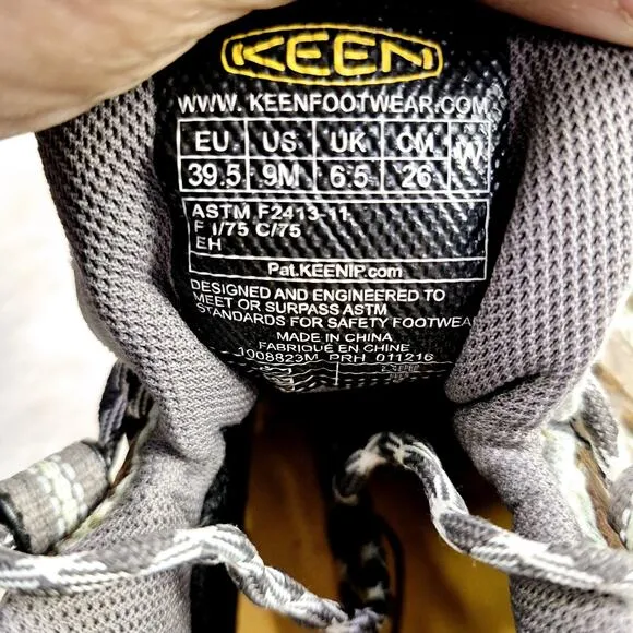 Keen Utility Flint Steel Toe Trail Hiking Walking Work Shoes Sneakers Womens 9M