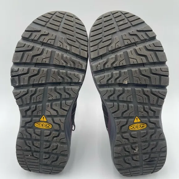 KEEN Utility Vista Energy Womens Size 7.5 Shoes Black Carbon Toe Work Sneakers