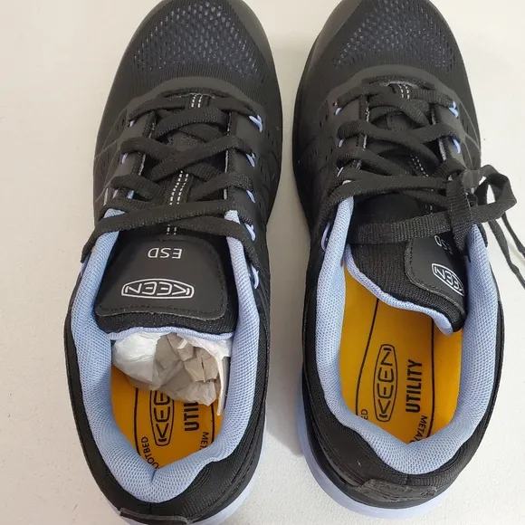 Keen Vista Energy ESD Carbon-Fiber Toe Utility Shoes Black Blue Size 9.5W