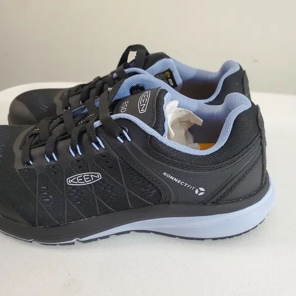 Keen Vista Energy ESD Carbon-Fiber Toe Utility Shoes Black Blue Size 9.5W