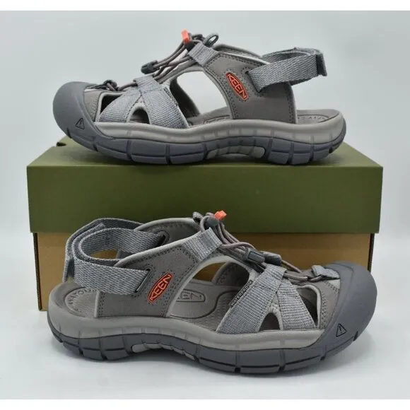 Keen Womens Size 10.5 Ravine H2 Steel Grey Coral Sport Sandals Shoes