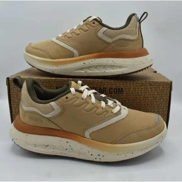 Keen Womens Size 9 WK400 Leather Safari Birch Walking Shoes Sneakers