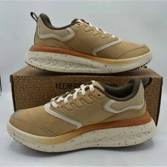 Keen Womens Size 9 WK400 Leather Safari Birch Walking Shoes Sneakers