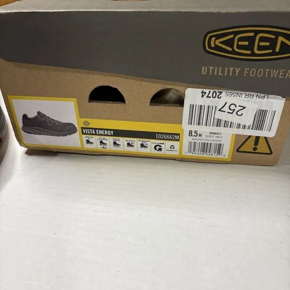 Keen Women's Vista Energy (Carbon-Fiber Toe)Shoes Size 8.5 in Magnet/Rhubarb NIB