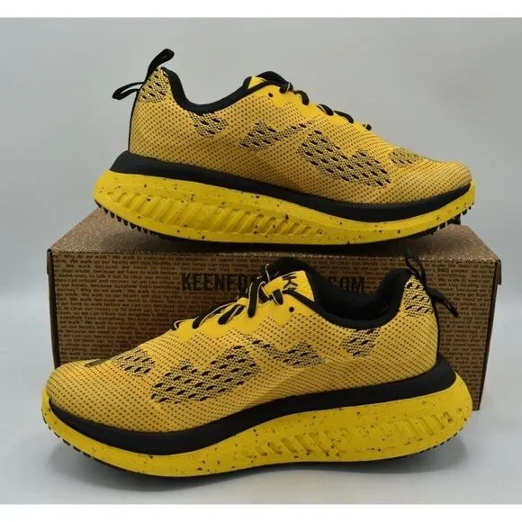 Keen Womens Size 9.5 WK400 Yellow Black Walking Shoes Sneakers