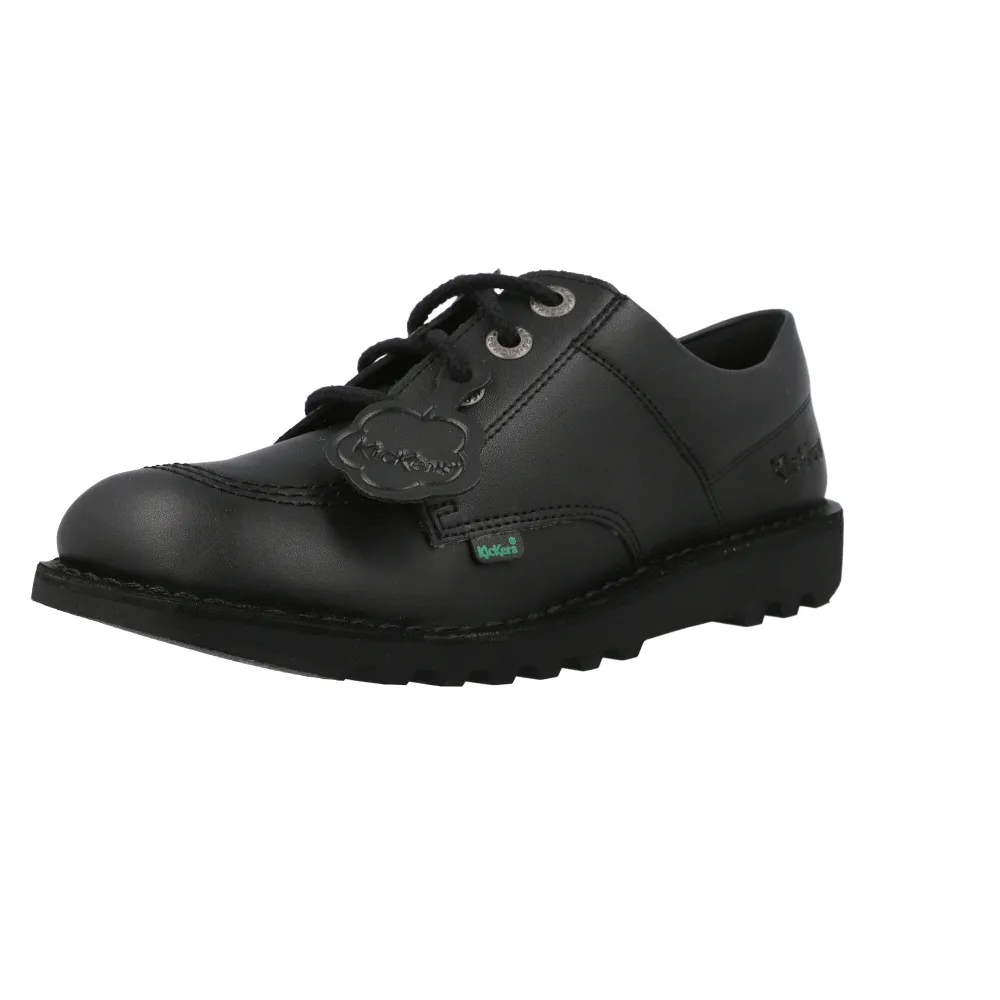 Kickers Kick Lo Vegan Black Kids Shoes
