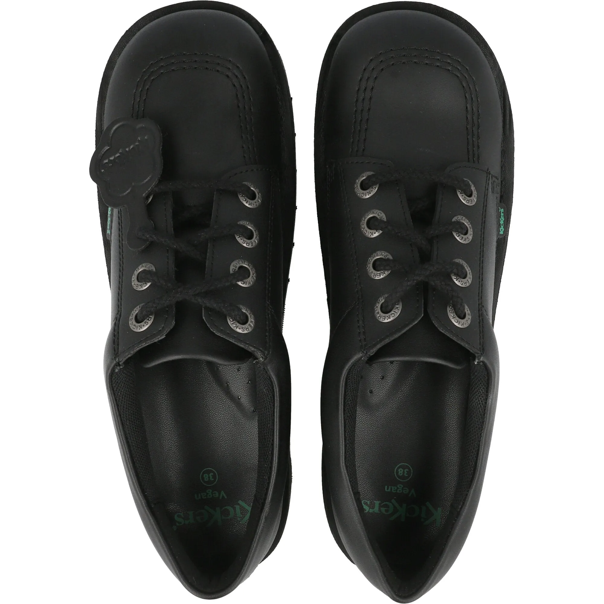 Kickers Kick Lo Vegan Black Kids Shoes