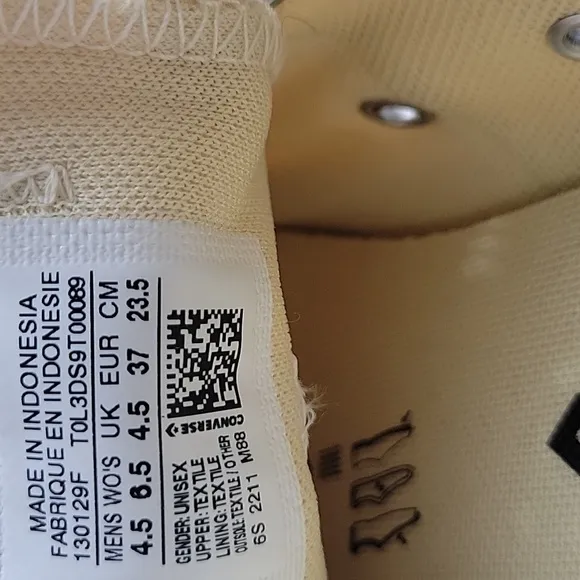 Kids Yellow Converse Sneakers