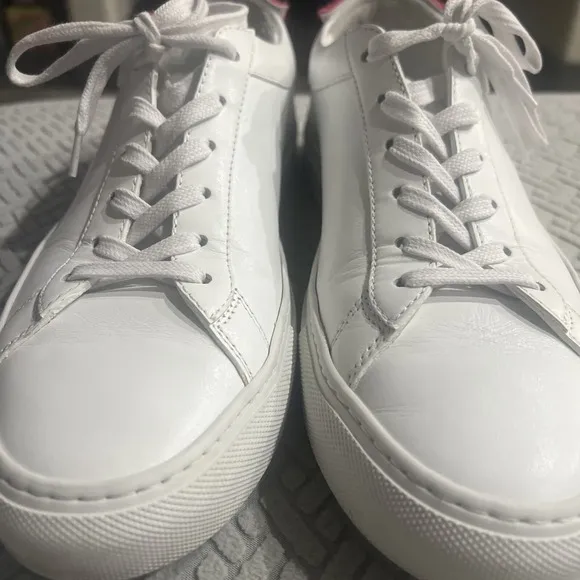 Kolo Capri TRIPLE WHITE Leather Sneakers SIZE 8 Men *41* 10.5 FAM ILY
