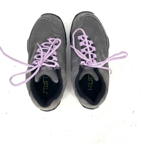 Kuru Chicane Comfort Ortho Shoes Gray Leather Womens Size 6 Wide