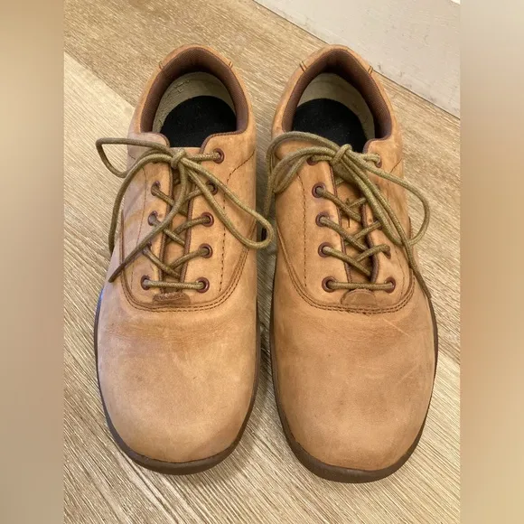 Kuru Leather Lace Up Shoes Brown Orthopedic Comfort Men’s Shoes Size US8.5 EU41
