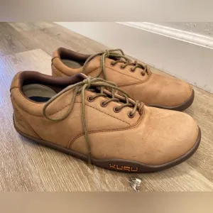 Kuru Leather Lace Up Shoes Brown Orthopedic Comfort Men’s Shoes Size US8.5 EU41