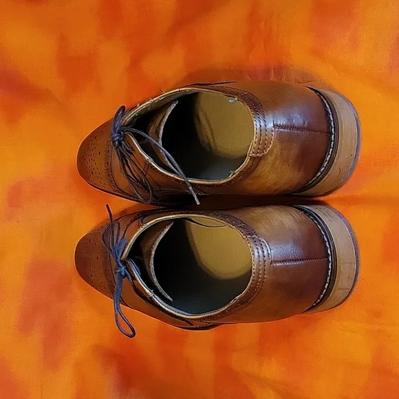 La Milano Lorenzo Dress Shoes 13EEE Tan-23 A11873k Cap Toe Lace Up Oxford