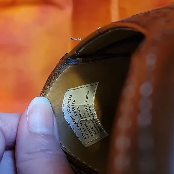 La Milano Lorenzo Dress Shoes 13EEE Tan-23 A11873k Cap Toe Lace Up Oxford