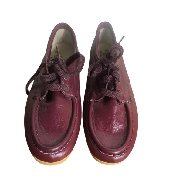 Lady Red Wing vintage burgundy comfort lace up shoes Sz 9S
