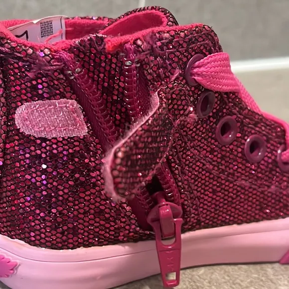 Lelli Kelly Jasmine Shoes Sneakers Sequins purple Infant Toddlers Girls Size 6.5