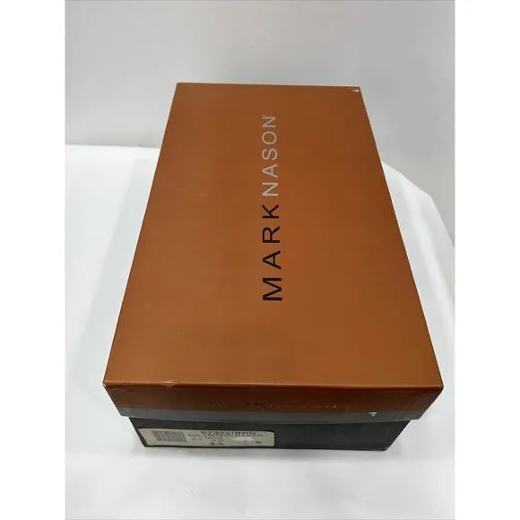 Mark Nason Mens Size 9.5 Brown Rock Lives Leather Dragon Shoes Square Toe W/Box