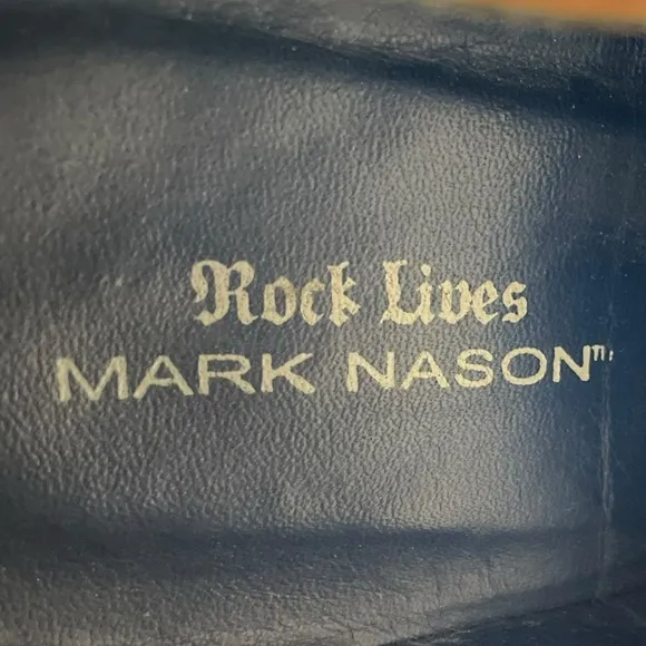 MARK NASON🪢 Rock Lives BROWN LEATHER, Dragon Square Toe Mens SIZE 11