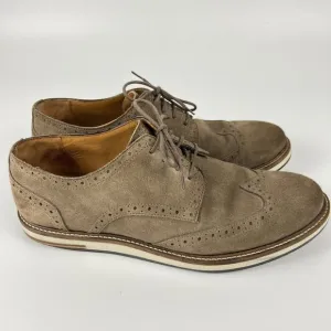 Massimo Dutti Tan Suede Leather Oxford Brogue Shoes Men’s 8.5 EU 42