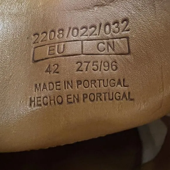 Massimo Dutti Tan Suede Leather Oxford Brogue Shoes Men’s 8.5 EU 42