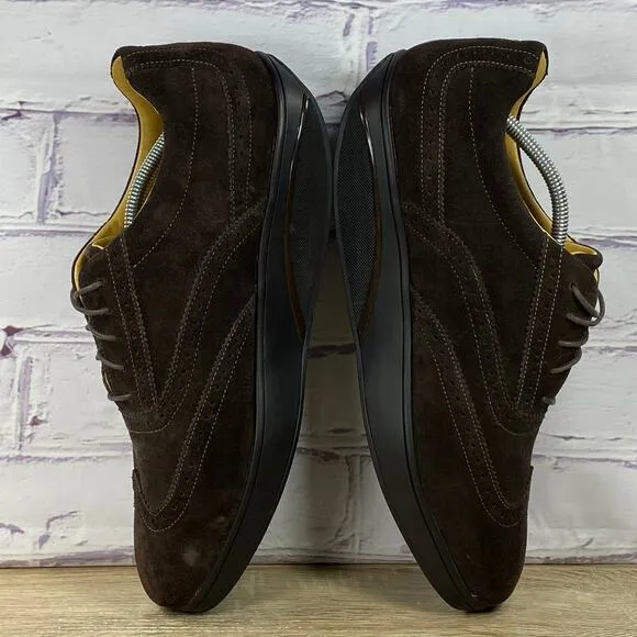 MBT Isimo Brown Suede Wingtip Walking Shoes Men's 46 US 12-12.5 Rocker Oxford