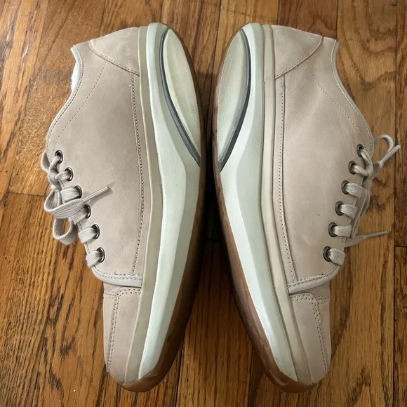 MBT Leather Rocker Lace Up Shoes Tan US Size 10-10.5
