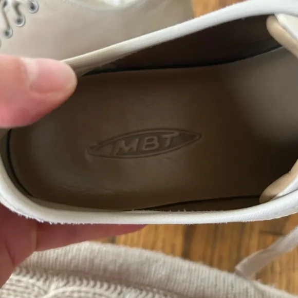 MBT Leather Rocker Lace Up Shoes Tan US Size 10-10.5
