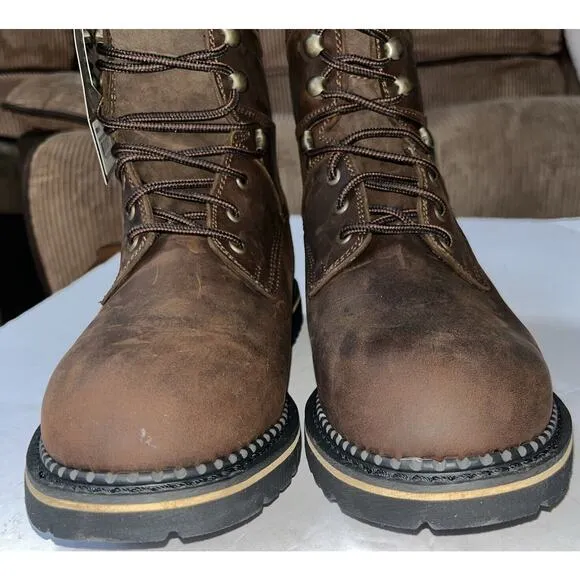 McRae Industrial‎ MR88144 Men’s Brown Leather Steel Toe Safety Boots 11.5M NEW
