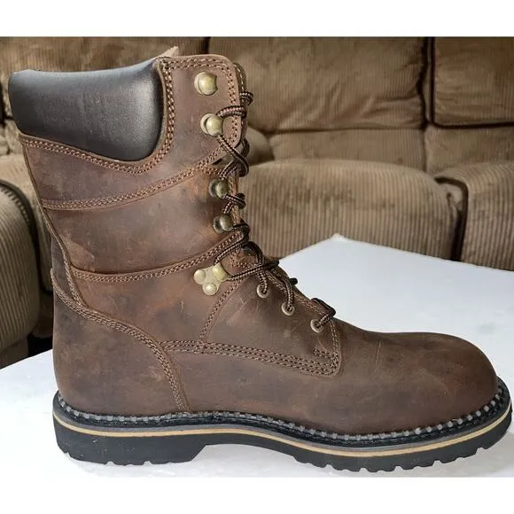 McRae Industrial‎ MR88144 Men’s Brown Leather Steel Toe Safety Boots 11.5M NEW