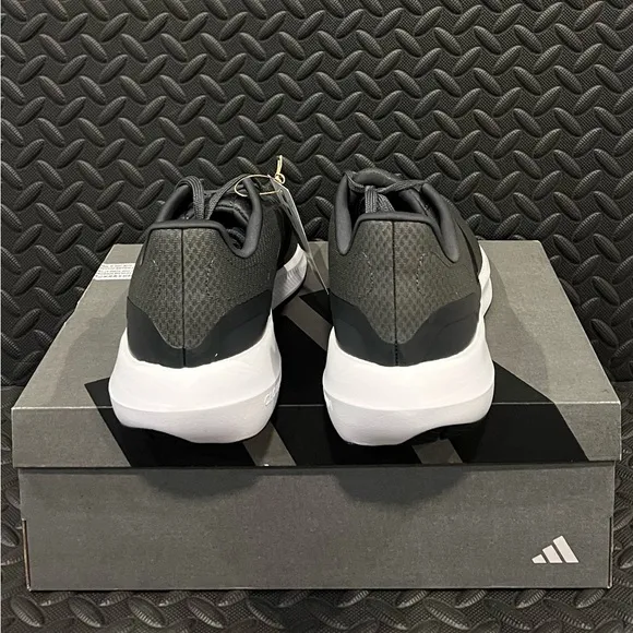 Mens Adidas Athletic Running Shoes Black‎ Grey Size 12