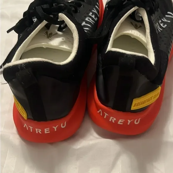 Men's Black and Red Running Shoes
