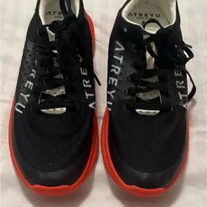 Men's Black and Red Running Shoes