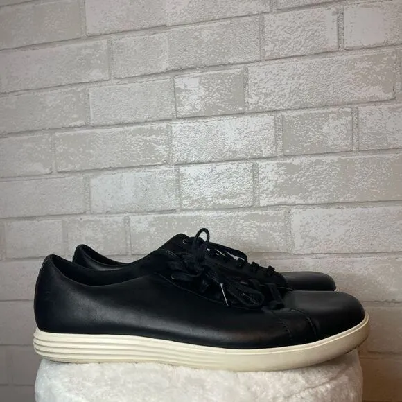 Men’s Cole Haan Grand Crosscourt Shoes Black Leather Comfort Low Sneakers