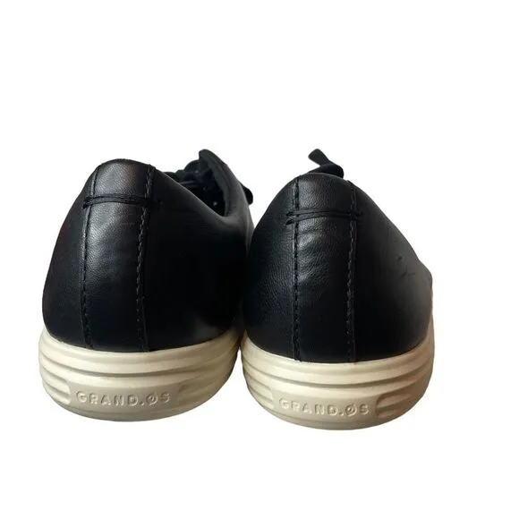 Men’s Cole Haan Grand Crosscourt Shoes Black Leather Comfort Low Sneakers