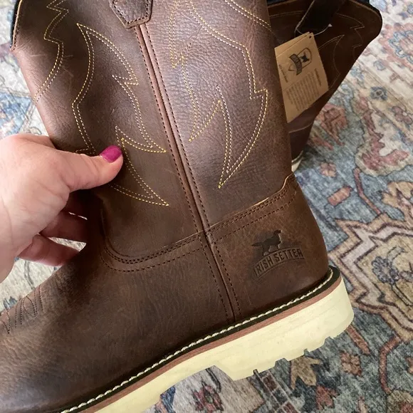 Men’s Irish Setter Kittson Pull-on Safety toe boots, Size 11