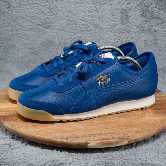 Men's Puma Roma '68 'New Heritage Blazing Blue' Sneakers 389975-01 Size 11.5