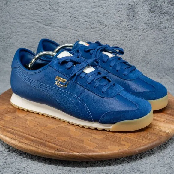 Men's Puma Roma '68 'New Heritage Blazing Blue' Sneakers 389975-01 Size 11.5
