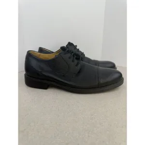 Men’s Studio Belvedere Black Leather Oxford Dress Shoes Size 9 D Brazil