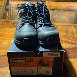 Men’s Timberland Pro Reaxion Composite Safety Toe Waterproof Work Boots Size 12W