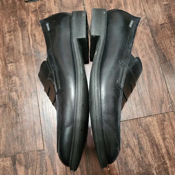 Mephisto Kurtis Penny Loafers Men 11.5 Black Leather Slip on Comfort Shoes