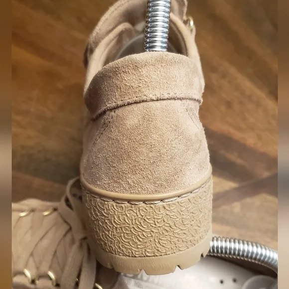 Mephisto Lady Originals Suede Walking Shoes - Tan, Women's Size 8.5 US