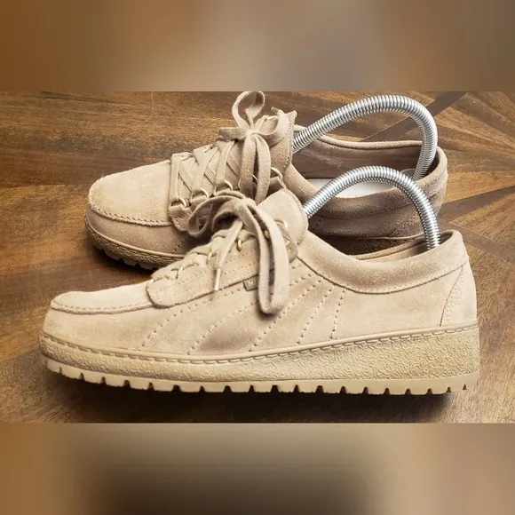 Mephisto Lady Originals Suede Walking Shoes - Tan, Women's Size 8.5 US