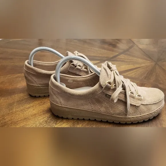 Mephisto Lady Originals Suede Walking Shoes - Tan, Women's Size 8.5 US